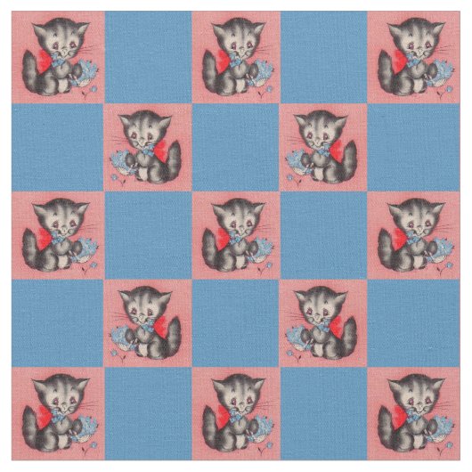 Kätzchen Stoff (Nahaufnahme)