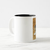 Kätzchen-Tasse Zweifarbige Tasse (Vorderseite Links)