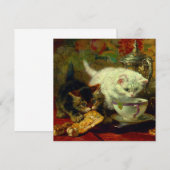 Kätzchen Tee Party Einladung (Vorne/Hinten)