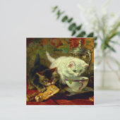 Kätzchen Tee Party Einladung (Stehend Vorderseite)