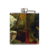 Kätzchen Tee Party Flachmann (Rückseite)