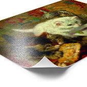 Kätzchen Tee Party Fotodruck (Ecke)