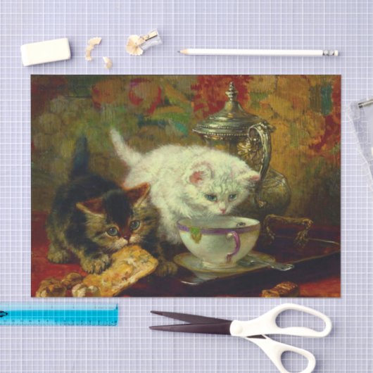 Kätzchen Tee Party Seidenpapier (Handwerk)