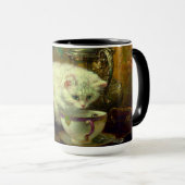 Kätzchen Tee Party Tasse (VorderseiteRechts)