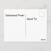 Kätzchen trägt Geburtstagshammanflamme oben Postkarte (Rückseite)