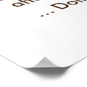 Kätzchen träumen von Poster oder Print (Ecke)