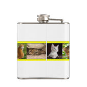 Kätzchen überall flachmann (Rückseite)