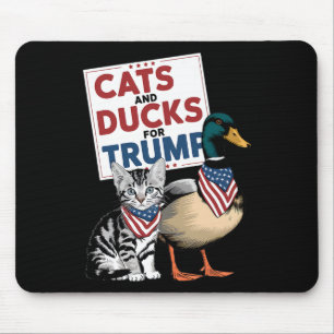 Kätzchen und Enten für Trump Katzen und Enten für Mousepad