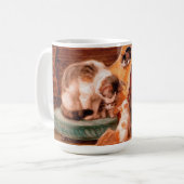 Kätzchen und Gitarre - Die Musiker Kaffeetasse (Vorderseite Links)