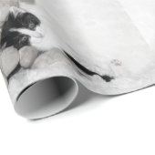 Kätzchen und Häschen Geschenkpapier (Rolleneckpunkt)