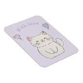 Kätzchen und Herz, personalisiert Magnet (Rechte Seite)