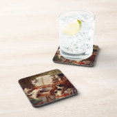 Kätzchen und Klavier Getränkeuntersetzer (Rechte Seite)