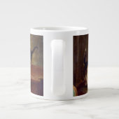 Kätzchen und Klavier Jumbo-Tasse (Rückseite)