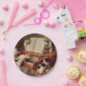 Kätzchen und Klavier Pappteller (Party)