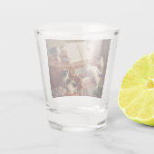 Kätzchen und Klavier Schnapsglas (Rückseite)