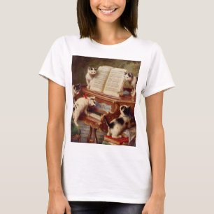 Kätzchen und Klavier T-Shirt