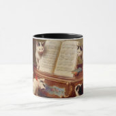 Kätzchen und Klavier Tasse (Zentrum)