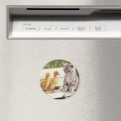 Kätzchen und Küken Magnet (In Situ (Geschirrspüler))