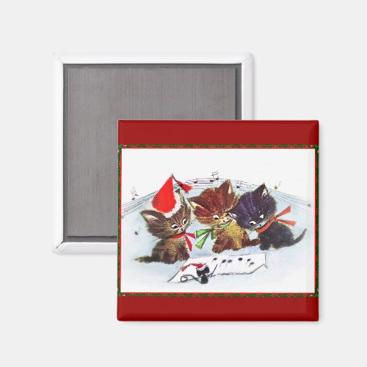 Kätzchen und Maestro-Maus Magnet (Vorderseite/Rückseite)