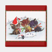 Kätzchen und Maestro-Maus Magnet (Vorne)