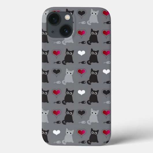 Kätzchen und Mäuse Case-Mate iPhone Hülle (Rückseite)