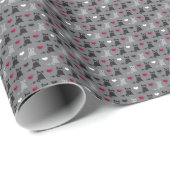 Kätzchen und Mäuse Geschenkpapier (Rolleneckpunkt)