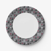 Kätzchen und Mäuse Pappteller (Vorderseite)