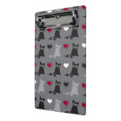 Kätzchen- und Mäusemuster Mini Klemmbrett (Gewinkelt2)