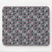 Kätzchen- und Mäusemuster Mousepad (Vorne)