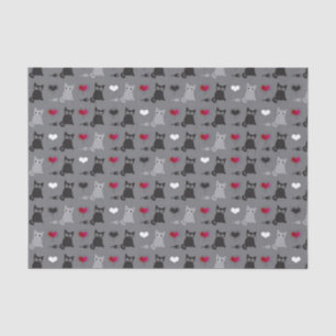 Kätzchen- und Mäusemuster Seidenpapier