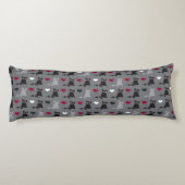 Kätzchen- und Mäusemuster Seitenschläferkissen (Rückseite)