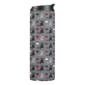 Kätzchen- und Mäusemuster Thermosbecher (Nach links gedreht)