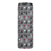 Kätzchen- und Mäusemuster Thermosbecher (Rückseite)