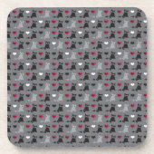 Kätzchen- und Mäusemuster Untersetzer (Vorderseite)