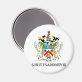 Kätzchen und Nevis Magnet (Vorderseite/Rückseite)