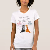 Kätzchen und Schmetterlinge erwarten T - Shirt