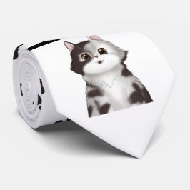 Kätzchen und schwarze Paws Necktie Krawatte