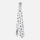 Kätzchen und schwarze Paws Necktie Krawatte (Rückseite)