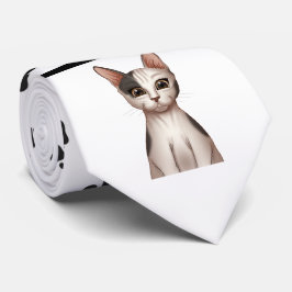 Kätzchen und schwarze Paws Necktie Krawatte