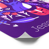 Kätzchen und Tulips Niedliche Katzen KUSTOM BABYNA Poster (Ecke)