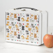 Kätzchen und Welpen Lunch Box (Beispiel)