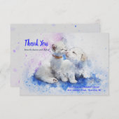 Kätzchen-und Welpen-Tierarzt danken Ihnen Karten (Vorne/Hinten)