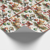 Kätzchen und Ziergegenpapier Geschenkpapier (Ecke)
