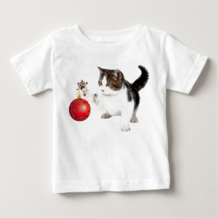 Kätzchen verziert Ihren Baum Baby T-shirt