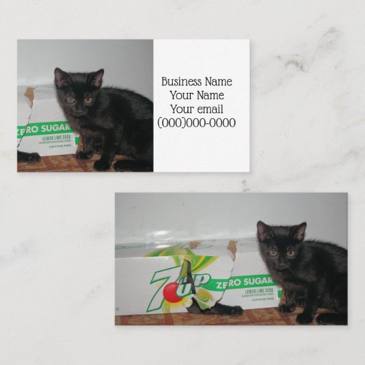 Kätzchen Visitenkarte (Vorne/Hinten)