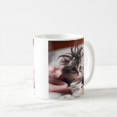 Kätzchen weckte einfach auf und brauchte etwas Kaf Kaffeetasse (VorderseiteRechts)
