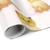 Kätzchen, Weihnachts-Party-Wrapping Paper Geschenkpapier (Rolleneckpunkt)