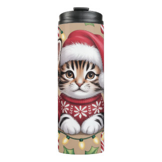 Kätzchen-Weihnachts-Sortiment Thermosbecher