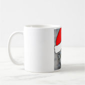 Kätzchen-Weihnachtsmannmütze-Tasse Kaffeetasse (Links)