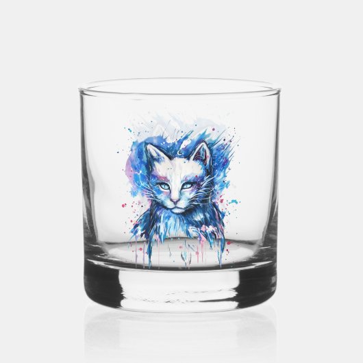 Kätzchen Whiskyglas (Vorderseite)